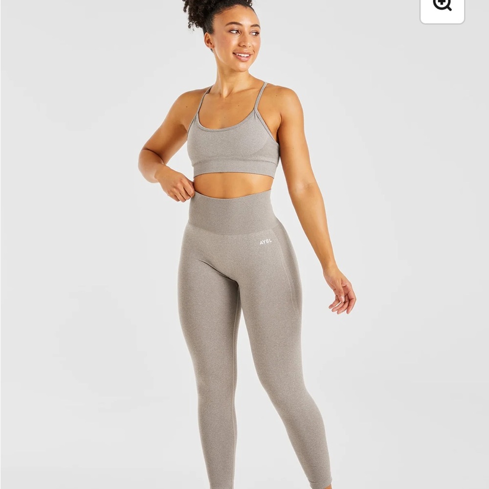 AYBL - Taupe Marl Empower Seamless Leggings size M - Picture 2 of 10